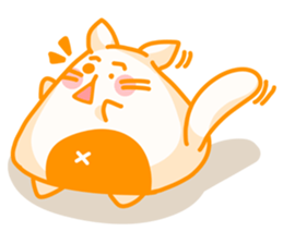 Yellow Onigiri-Cat sticker #10864614
