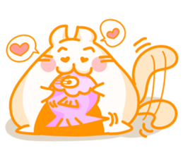 Yellow Onigiri-Cat sticker #10864617