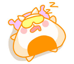 Yellow Onigiri-Cat sticker #10864632