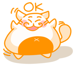 Yellow Onigiri-Cat sticker #10864637