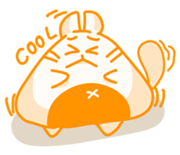 Yellow Onigiri-Cat sticker #10864638