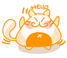 Yellow Onigiri-Cat sticker #10864641