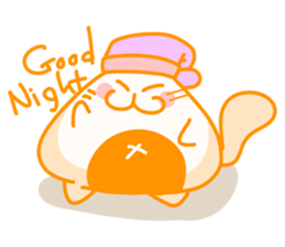 Yellow Onigiri-Cat sticker #10864642
