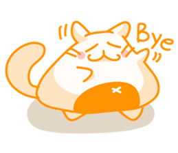 Yellow Onigiri-Cat sticker #10864646
