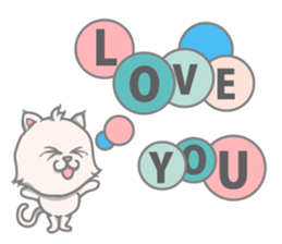 Cat of the cat eye sticker #10865073