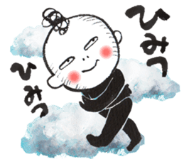 Bird-man Numeko in the sky 2 sticker #10865935