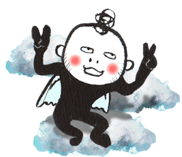 Bird-man Numeko in the sky 2 sticker #10865940