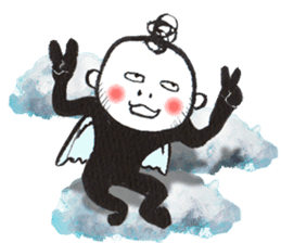 Bird-man Numeko in the sky 2 sticker #10865940