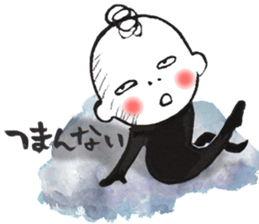 Bird-man Numeko in the sky 2 sticker #10865961