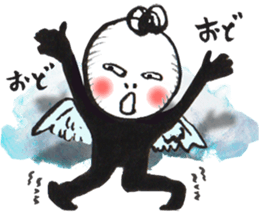 Bird-man Numeko in the sky 2 sticker #10865964