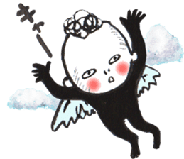 Bird-man Numeko in the sky 2 sticker #10865966