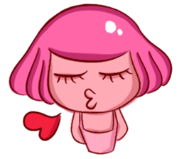 Lovely Pink Girl ' Life sticker #10866754