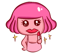 Lovely Pink Girl ' Life sticker #10866756