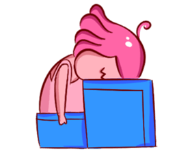 Lovely Pink Girl ' Life sticker #10866764