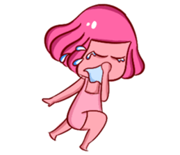 Lovely Pink Girl ' Life sticker #10866765