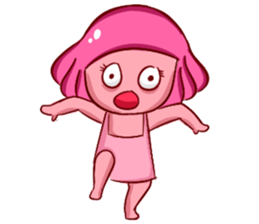 Lovely Pink Girl ' Life sticker #10866767