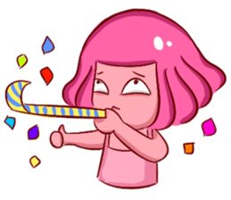 Lovely Pink Girl ' Life sticker #10866768