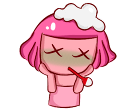 Lovely Pink Girl ' Life sticker #10866770