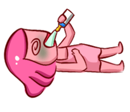Lovely Pink Girl ' Life sticker #10866773