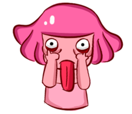 Lovely Pink Girl ' Life sticker #10866774