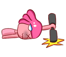 Lovely Pink Girl ' Life sticker #10866778