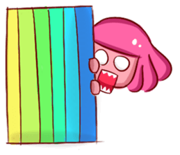 Lovely Pink Girl ' Life sticker #10866780