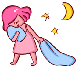 Lovely Pink Girl ' Life sticker #10866786