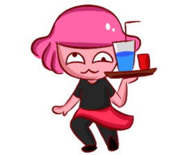 Lovely Pink Girl ' Life sticker #10866789