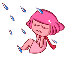 Lovely Pink Girl ' Life sticker #10866790