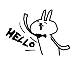 Bears love rabbit sticker #10866792