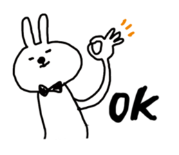 Bears love rabbit sticker #10866794