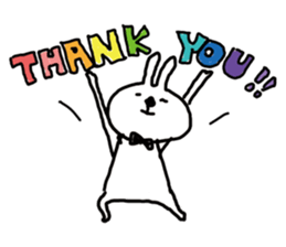 Bears love rabbit sticker #10866796