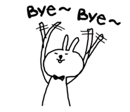 Bears love rabbit sticker #10866798