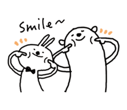 Bears love rabbit sticker #10866812