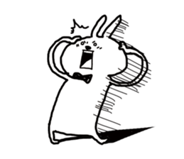 Bears love rabbit sticker #10866826