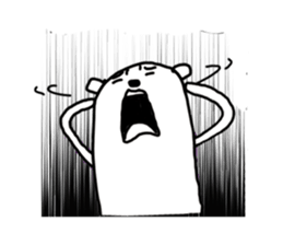 Bears love rabbit sticker #10866828