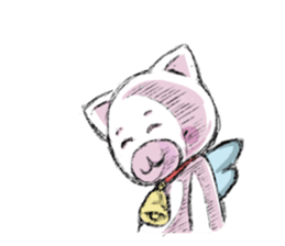 Angel Kitten sticker #10866946