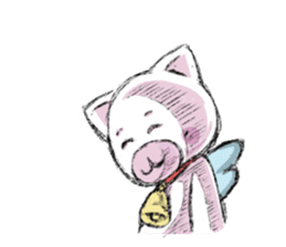 Angel Kitten sticker #10866946