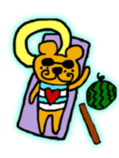 tendril bear sticker #10867369