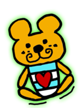 tendril bear sticker #10867389