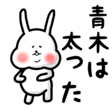 fukurabbit Aoki sticker sticker #10867655