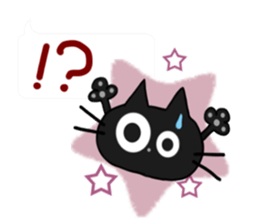 Sticker. black cat5 sticker #10869851