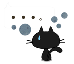 Sticker. black cat5 sticker #10869853