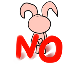 Crazy the rabbit sticker #10870164