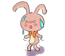 Crazy the rabbit sticker #10870166