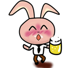 Crazy the rabbit sticker #10870171