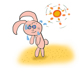 Crazy the rabbit sticker #10870188