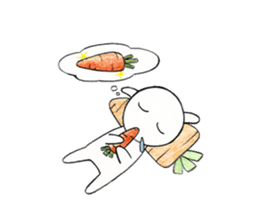Love carrots. sticker #10870295