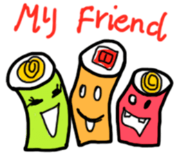 Cute Sushi sticker #10870355