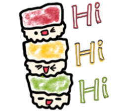 Cute Sushi sticker #10870380